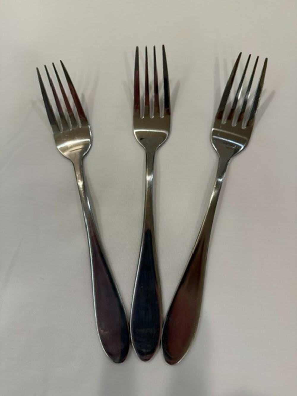 Gibson Ashland? Stainless Steel Flatware Dinner Forks Set of 3 Silverware China